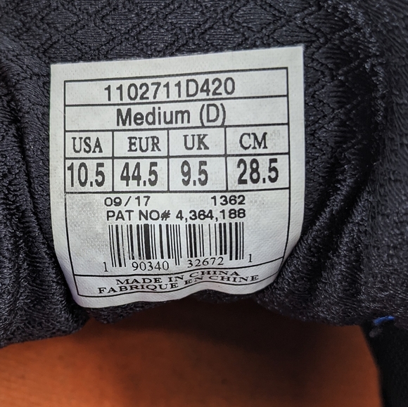 Brooks Adrenaline GTS 18 Blue Orange Running Shoes - Picture 9 of 9